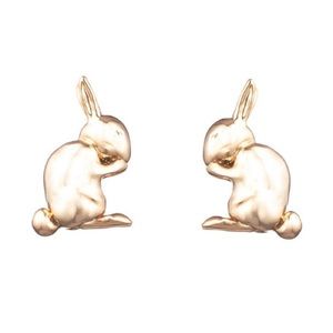 Hare post earrings